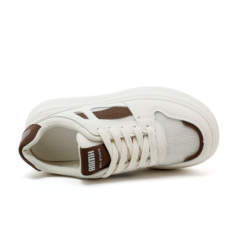 Damen modische Chunky Sneakers mit atmungsaktiver Mesh-Oberfläche und robustem Profil R&B