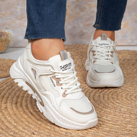 Damen Atmungsaktive Sport Sneakers mit dämpfendem Fußbett und rutschfester Sohle R&B