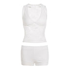 Damen Schlafanzug-Set aus Spitze mit zarten Details R&B