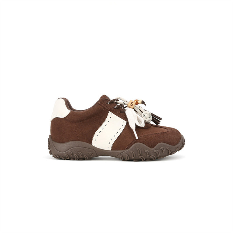 Damen Sportliche Schnürschuhe aus Wildleder mit dekorativen Quasten und rutschfester Sohle R&B