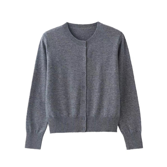 Damen Elegante Strickjacke mit feinen Knöpfen R&B
