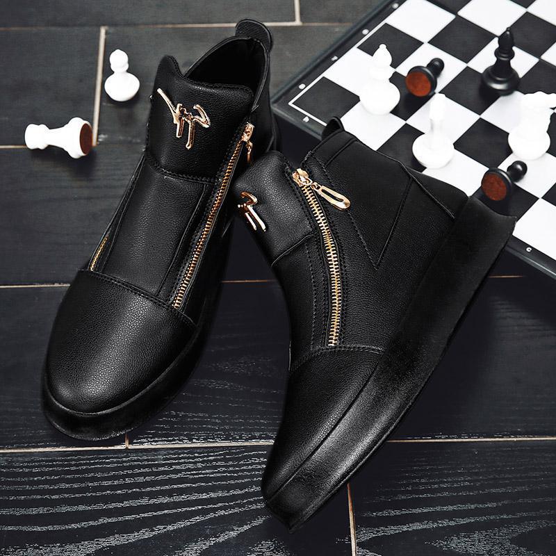 Damen Mode Stiefeletten mit Reißverschluss und gepolstertem Fußbett