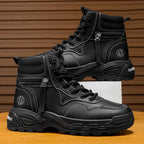 Damen Schnürstiefel mit verstärktem Knöchelschutz und rutschfester Sohle