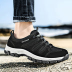 Damen Outdoor-Sneaker mit atmungsaktivem Mesh-Obermaterial und rutschfester Sohle