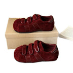 Damen Clogs mit praktischem Klettverschluss und weichem Wildlederobermaterial R&B