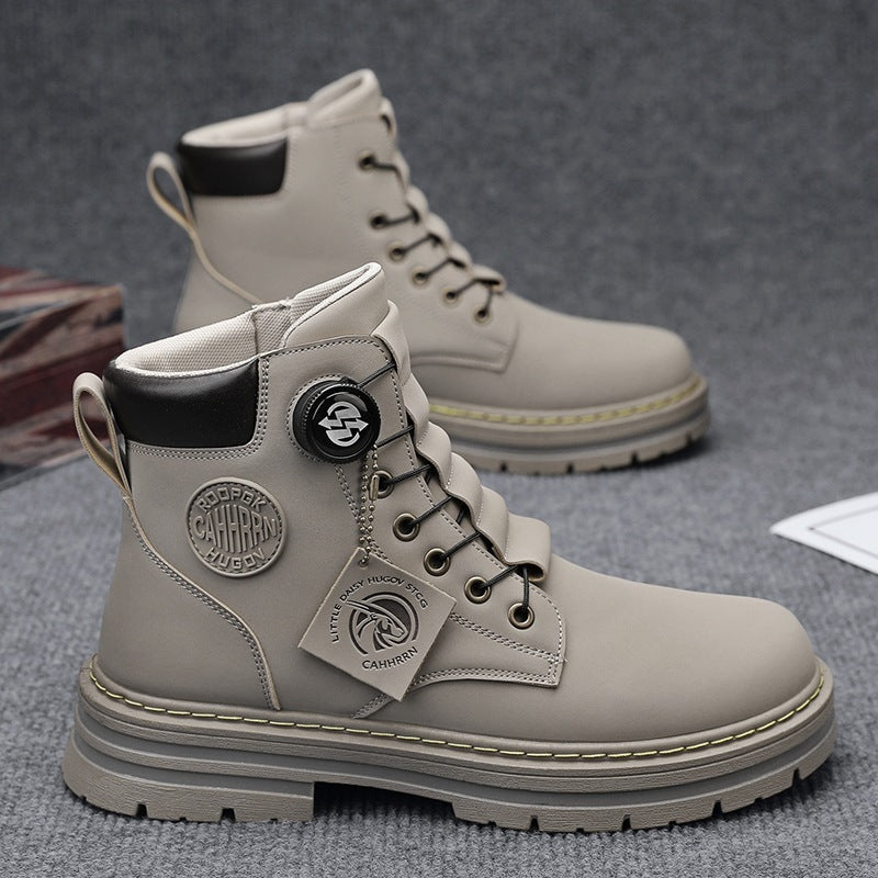 Herren robuste Schnürboots mit rutschfester Sohle und wasserabweisendem Obermaterial R&B