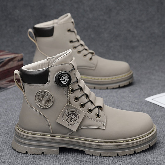 Herren robuste Schnürboots mit rutschfester Sohle und wasserabweisendem Obermaterial R&B