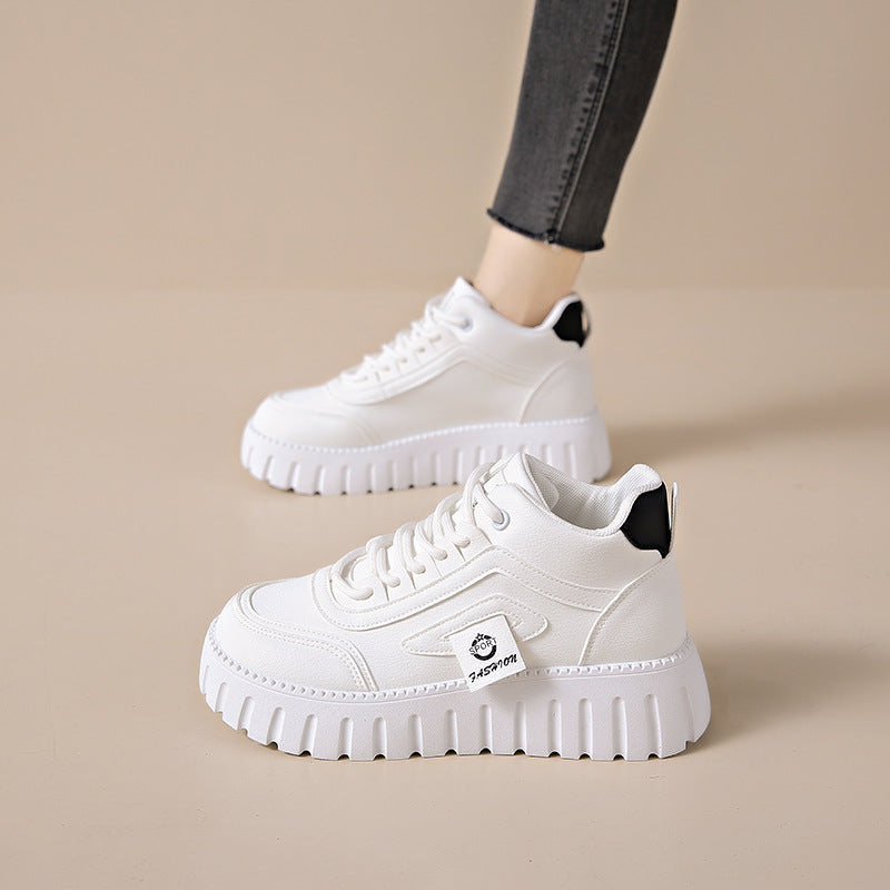 Damen Modische High-Top Sneakers mit rutschfester Sohle und atmungsaktivem Obermaterial R&B