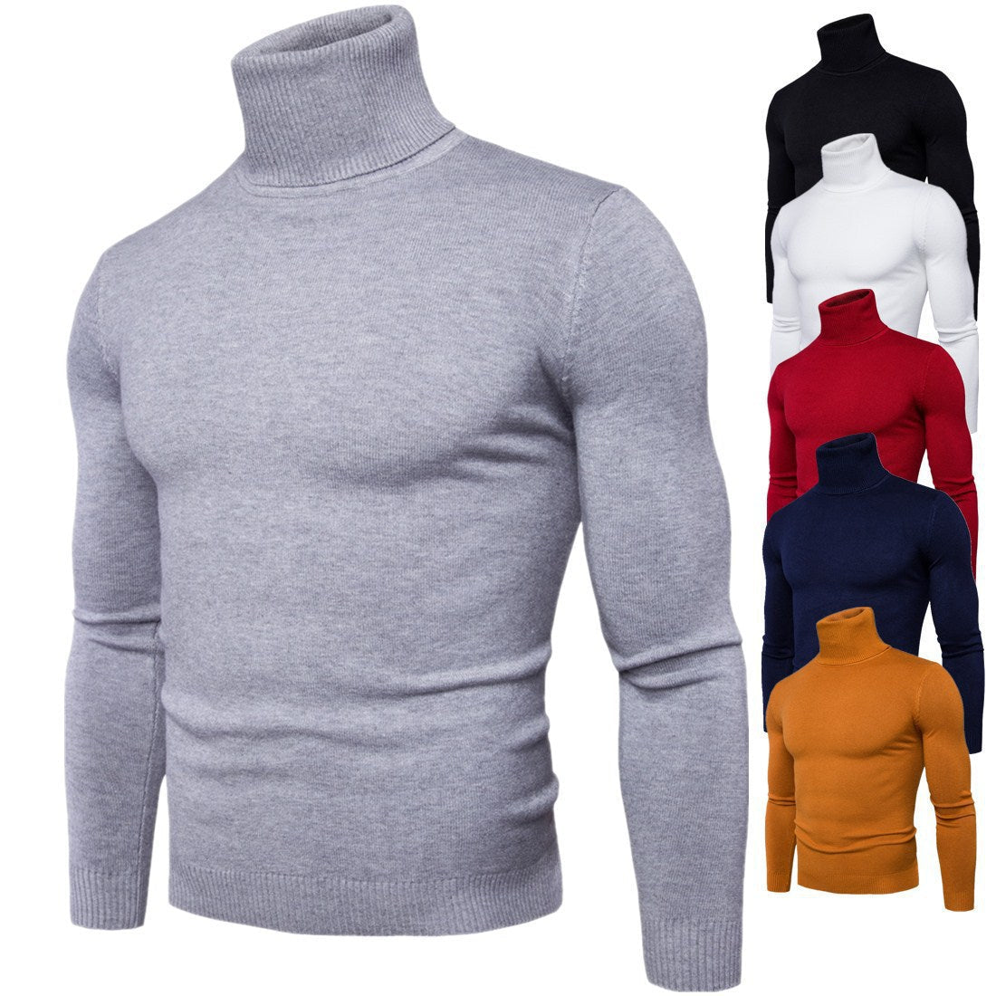 Herren Rollkragenpullover aus weichem Feinstrick R&B