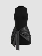 Damen Elegantes Wickelrock mit Schleifendetail R&B
