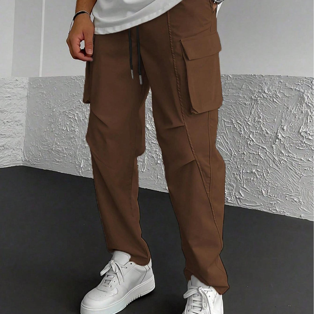 Herren Cargo-Hose mit multifunktionalen Taschen und elastischem Bund R&B