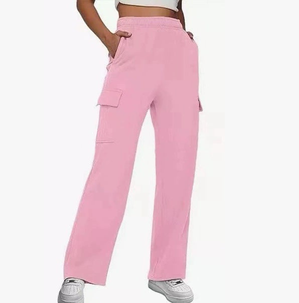Damen Cargo-Hose mit weitem Bein und praktischen Seitentaschen R&B