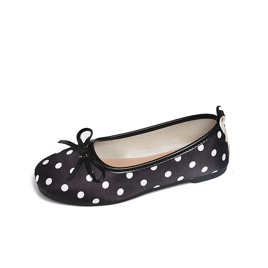 Damen Ballerinas mit verspieltem Punktedesign und zartem Schleifen-Detail R&B