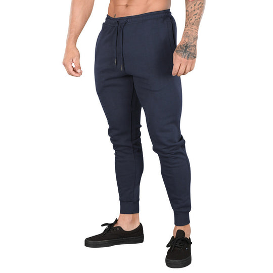 Herren Sportliche Jogginghose mit schmalem Schnitt und verstellbarem Kordelzug R&B