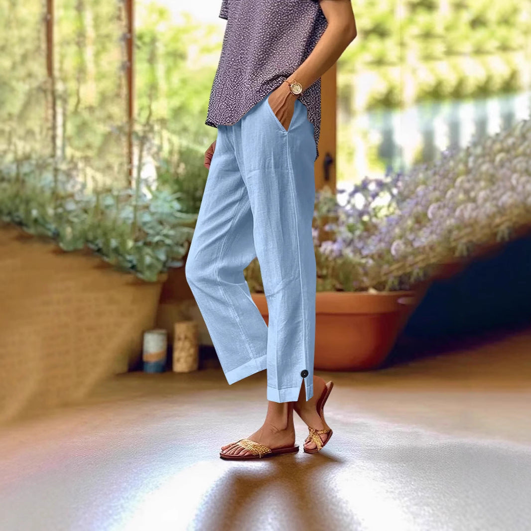 Damen Bequeme Sommerhose R&B