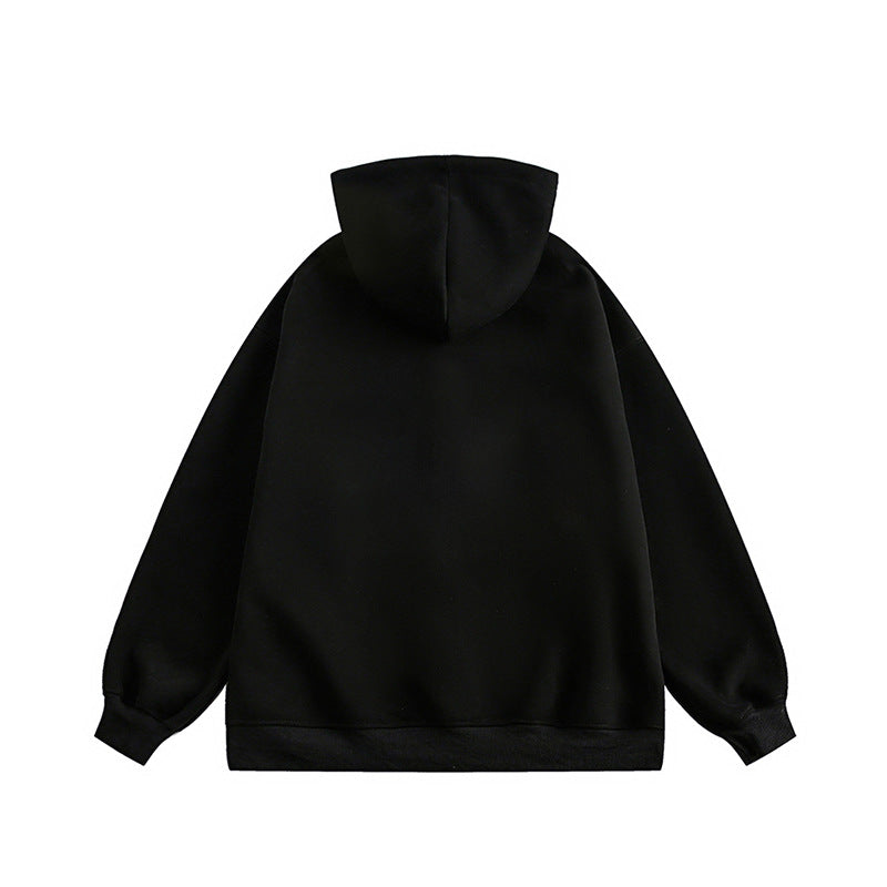 Damen lässige Kapuzenjacke mit Reißverschluss und Taschen R&B