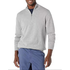 Herren Strickpullover mit hohem Kragen und halbem Reißverschluss R&B