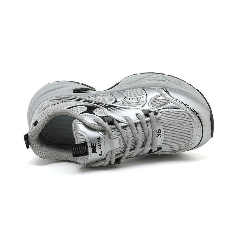 Damen Sportliche Sneaker mit atmungsaktivem Netz-Material und stoßdämpfender Sohle R&B