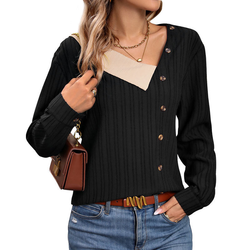 Damen modischer Strickpullover R&B