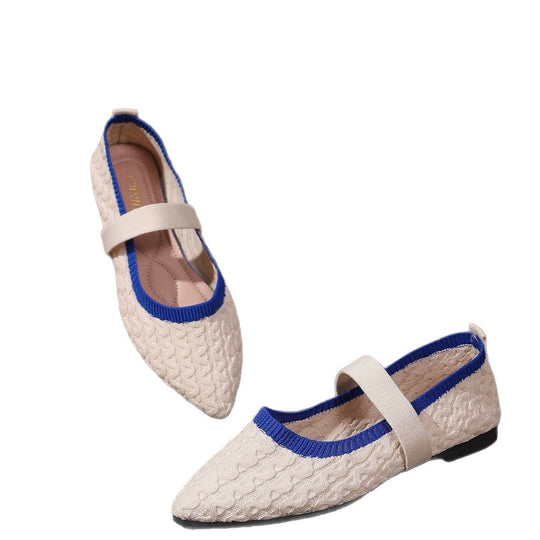 Damen Ballerinas mit elastischem Riemendesign R&B
