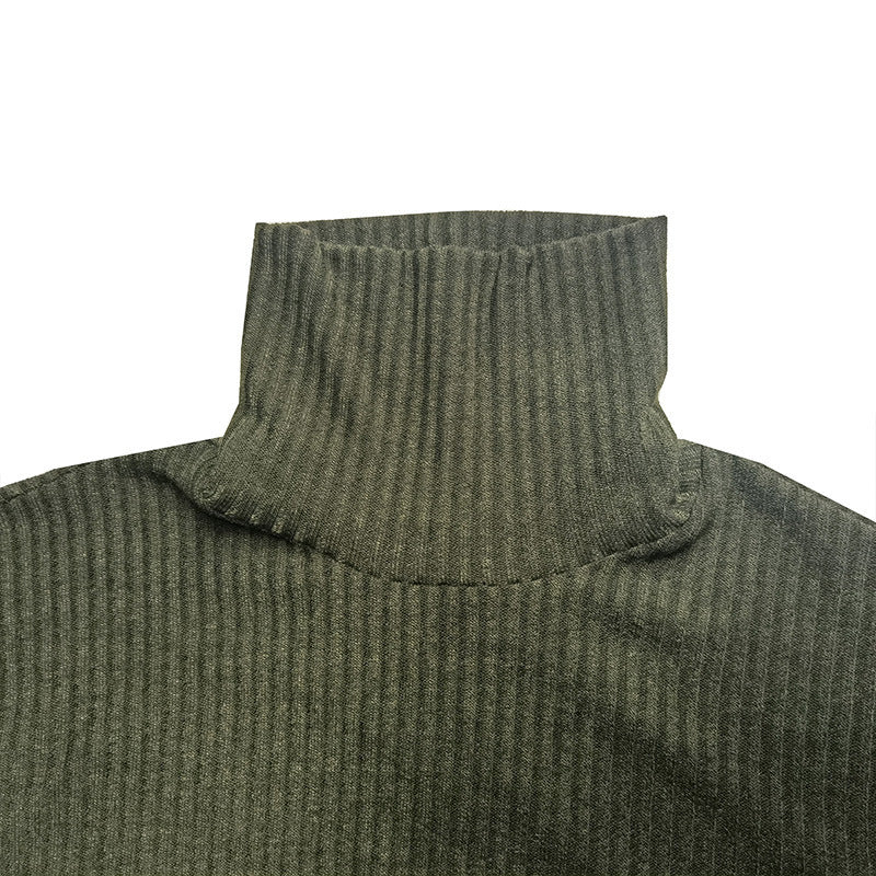 Herren feiner Rollkragenpullover aus strukturiertem Strick R&B