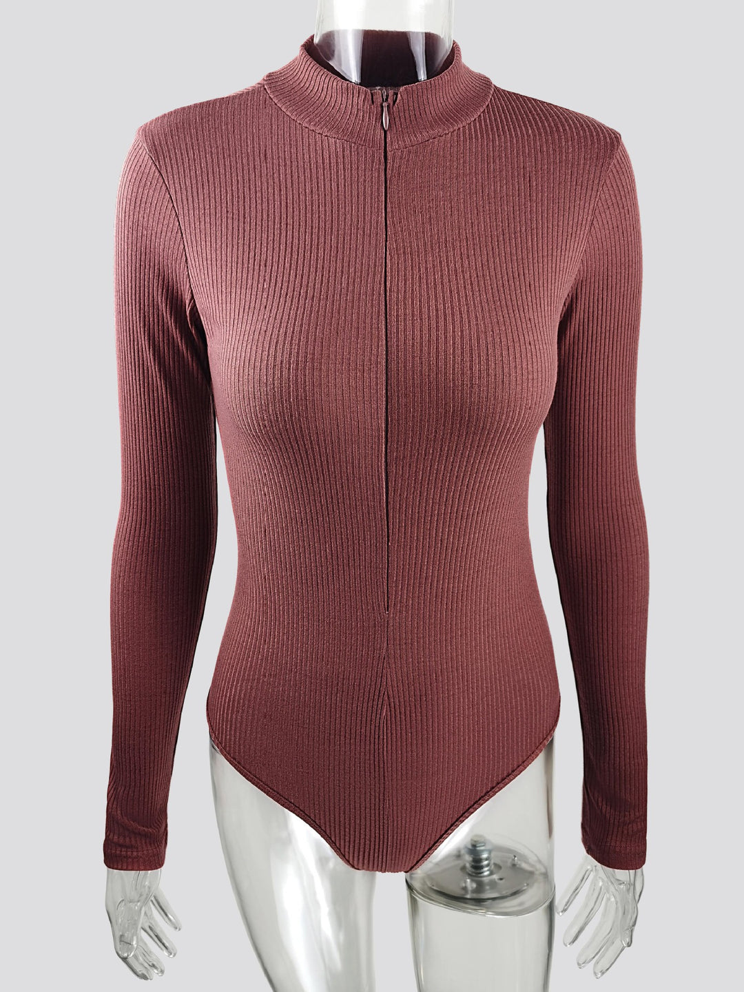 Damen Langärmliger Strukturbody R&B