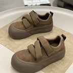 Damen Sneakers mit doppeltem Klettverschluss und modischem Design