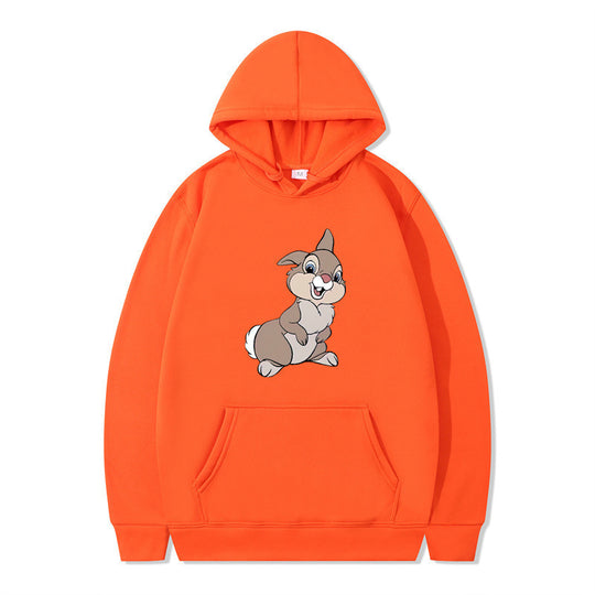 Damen Kapuzenpullover mit niedlichem Hasen-Design und bequemen Kängurutaschen R&B