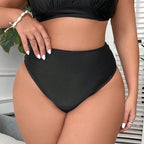 Damen Hochgeschnittenes Bikinihöschen mit asymmetrischem Design und eleganten Cut-Outs R&B