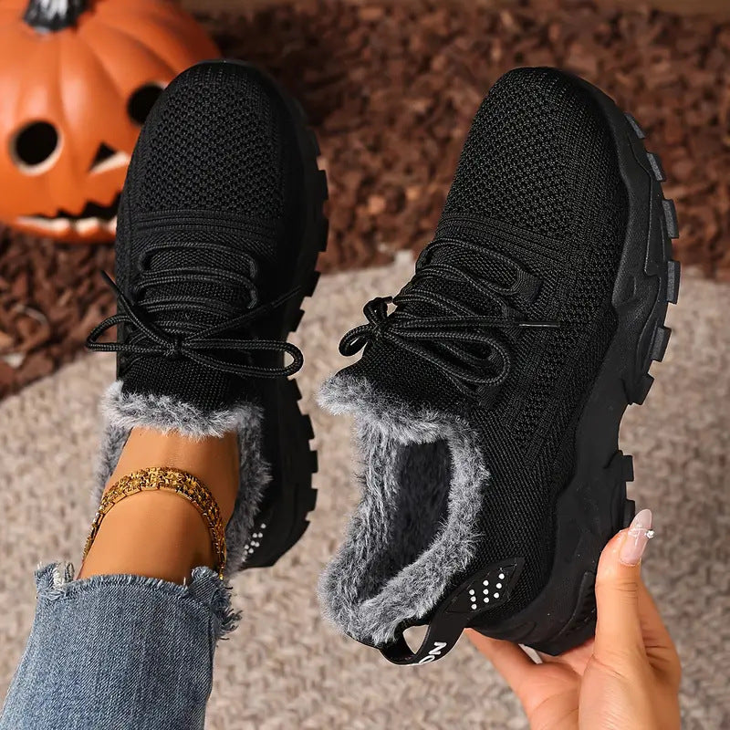 Damen Kuschelige Sneaker mit Fleece-Futter R&B