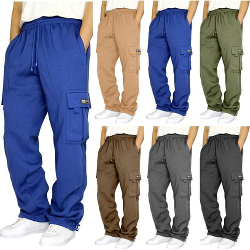 Herren Cargo-Jogginghose mit elastischem Bund und multifunktionalen Taschen R&B