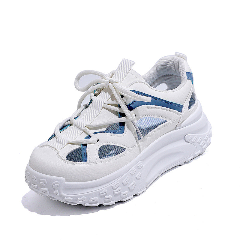 Damen Sneakers mit sportlichem Design und atmungsaktiven Mesh-Einsätzen R&B