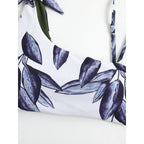 Damen Triangel-Bikini mit modischem Floral-Muster und einseitigem Träger R&B
