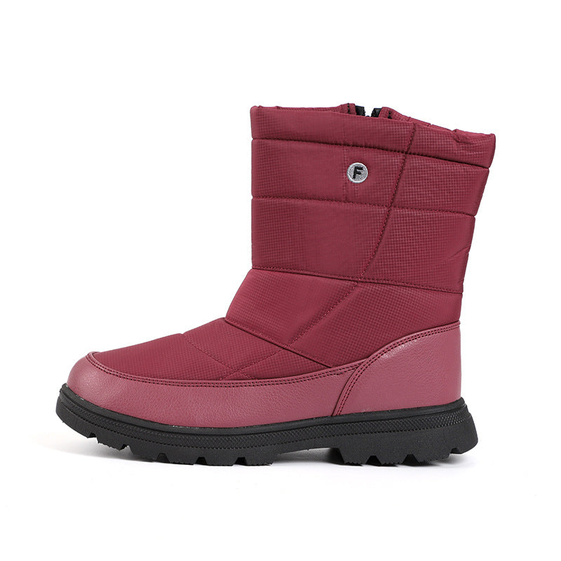 Damen isolierte Winterstiefel mit rutschfester Sohle und praktischem Schnellverschluss R&B
