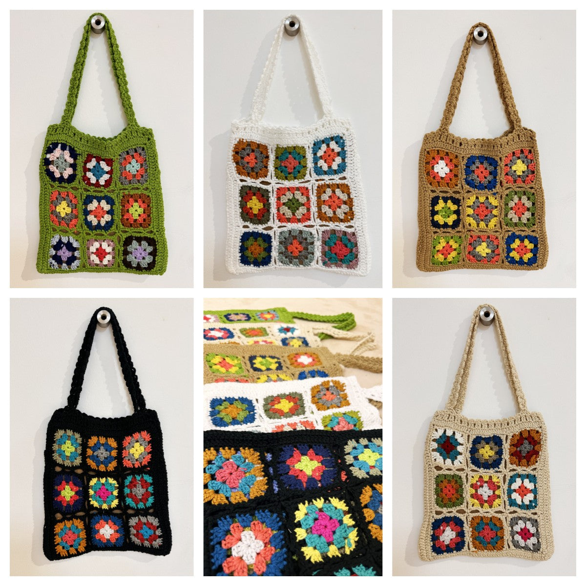 Damen Handgefertigte Häkel-Tasche R&B