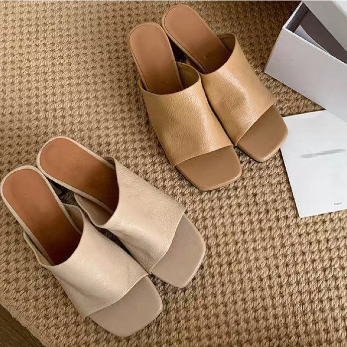 Damen Bequeme Mules mit stylishen Blockabsätzen R&B