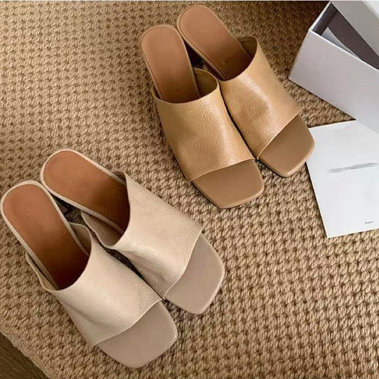 Damen Bequeme Mules mit stylishen Blockabsätzen R&B