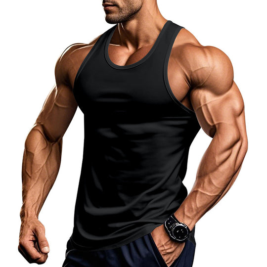 Herren atmungsaktives Fitness Tanktop mit Racerback-Schnitt R&B