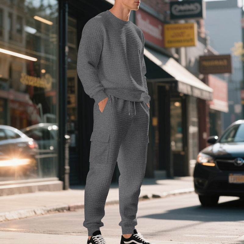 Herren lässiges Sweatshirt und Cargohose Set R&B