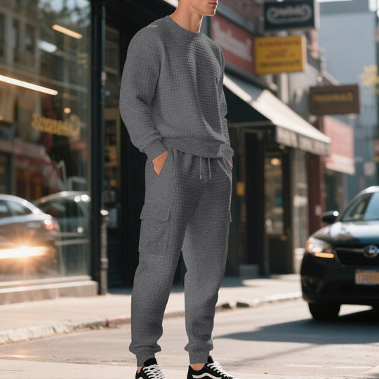 Herren lässiges Sweatshirt und Cargohose Set R&B