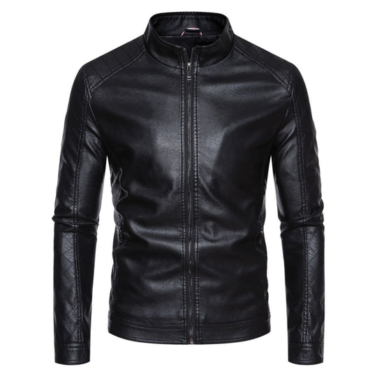 Herren jacke mit modernem Stehkragen und stylischem Steppmuster R&B