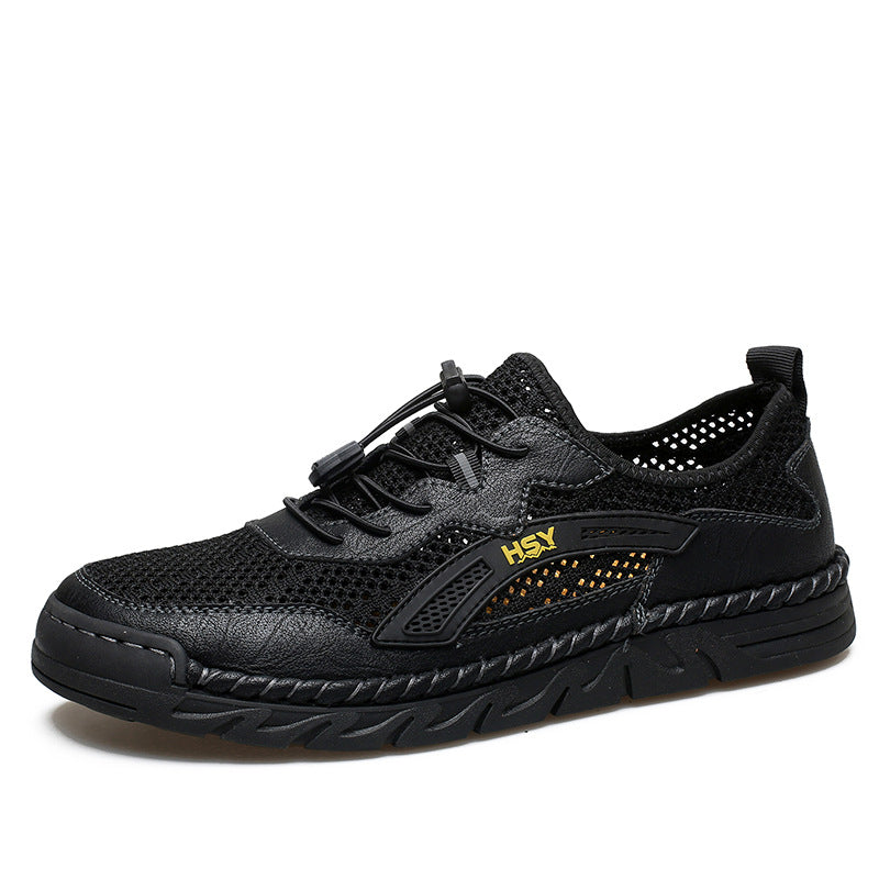Herren Atmungsaktive Sportschuhe mit elastischem Schnellschnürsystem R&B