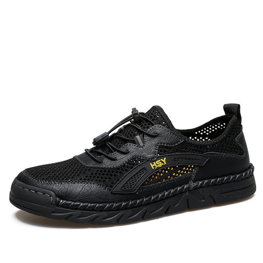 Herren Atmungsaktive Sportschuhe mit elastischem Schnellschnürsystem R&B