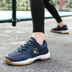 Damen Sportliche Badmintonschuhe mit rutschfester Sohle und atmungsaktiven Mesh-Einsätzen R&B