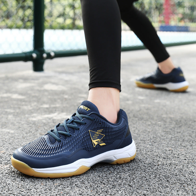 Damen Sportliche Badmintonschuhe mit rutschfester Sohle und atmungsaktiven Mesh-Einsätzen R&B