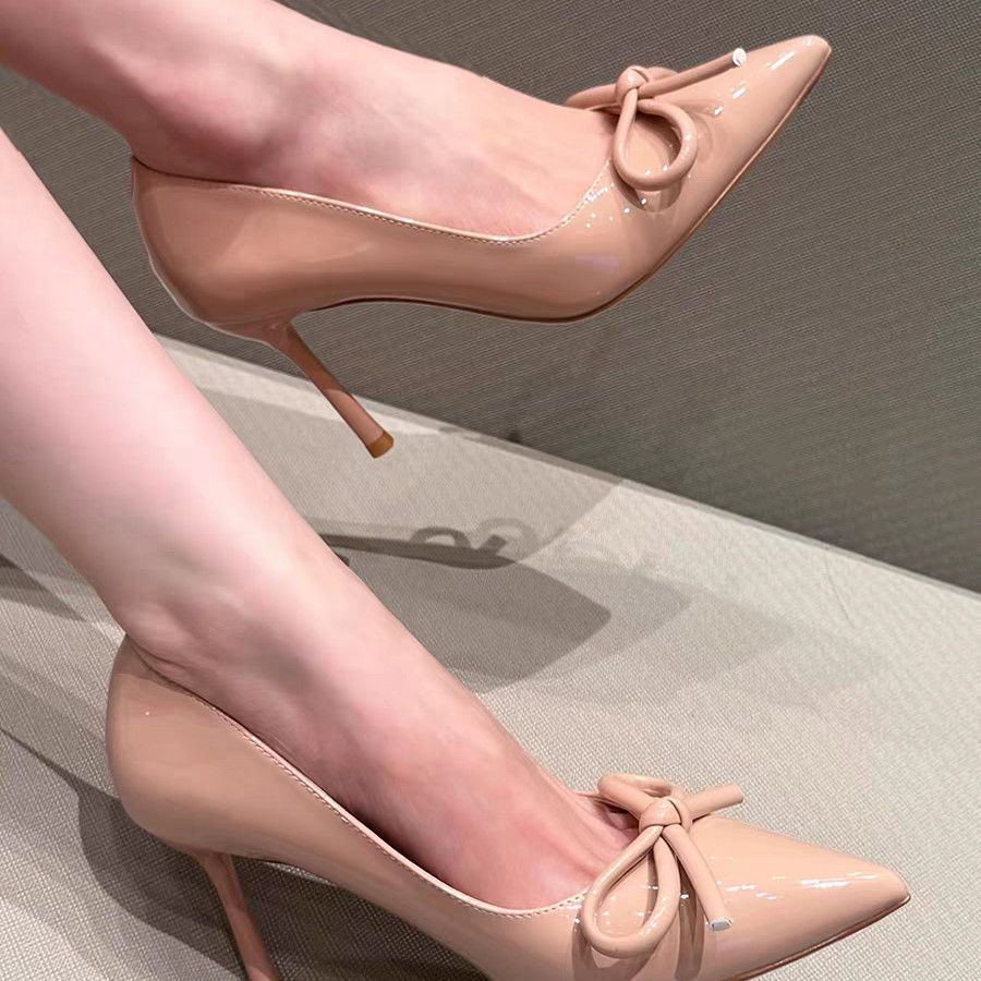 Damen elegante High Heels mit Schleifenakzent R&B