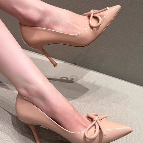 Damen elegante High Heels mit Schleifenakzent R&B