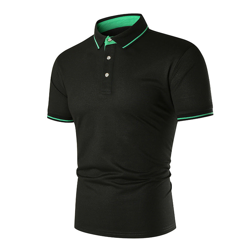 Herren Poloshirt mit kontrastierendem Kragen und atmungsaktiven Eigenschaften
