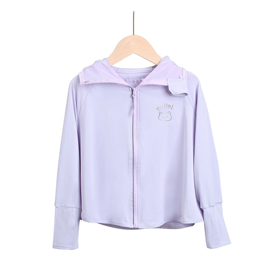 Mädchen multifunktionale UV-Schutzjacke mit Kapuze R&B