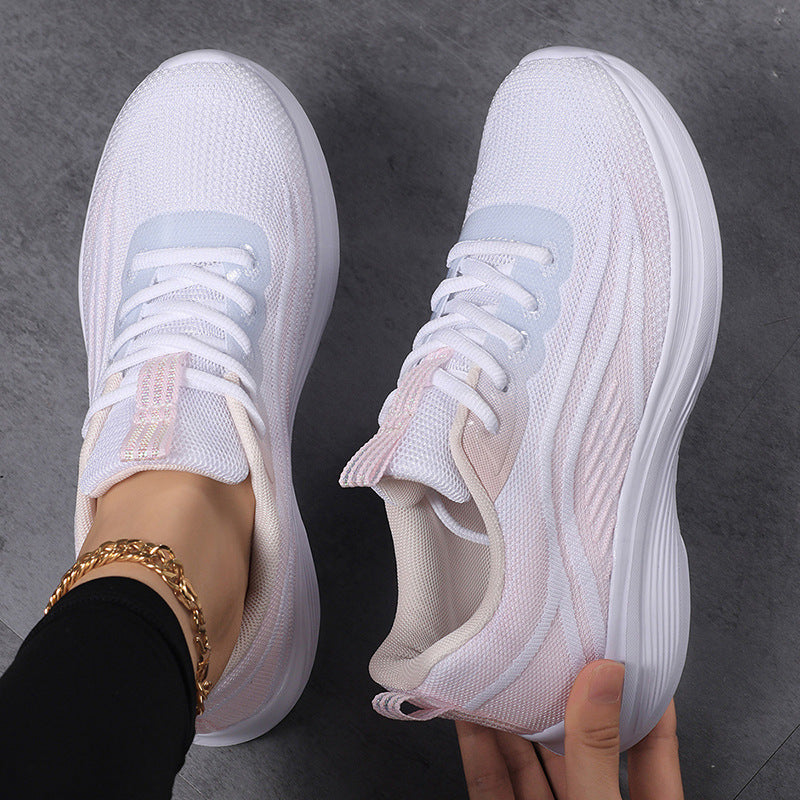 Damen Sportliche Leichtgewicht Sneakers mit atmungsaktivem Obermaterial